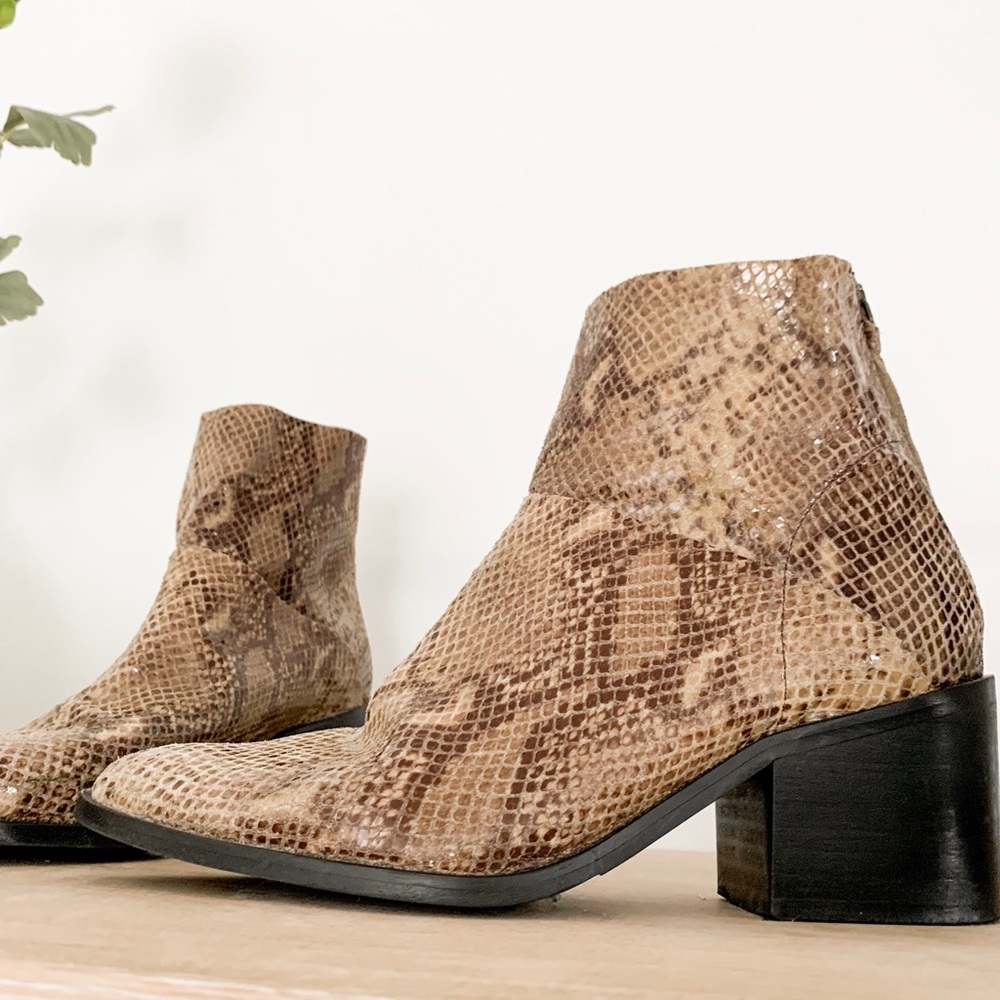 Top Shop animal print boots. Worn once.